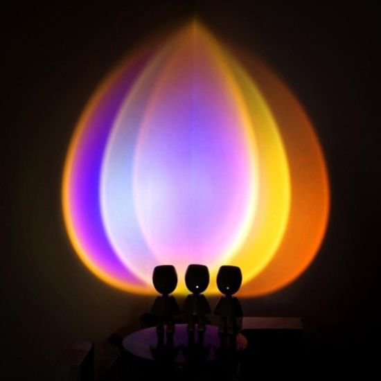 RGB LED 무선 충전식 로봇 조명 감성 무드등