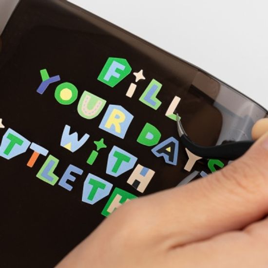 리틀띵스 컷팅 컬러 타이포 스티커팩 (리무버블)