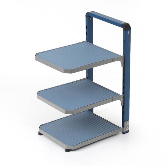 높이조절 프라이팬 냄비 선반(3단) 후라이팬거치대