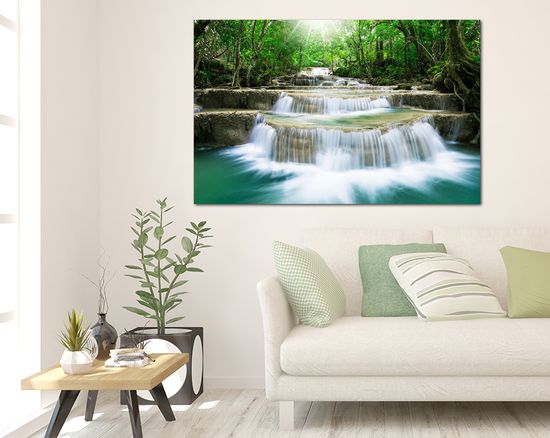 폭포사진 풍수지리 인테리어 그림 액자 대형