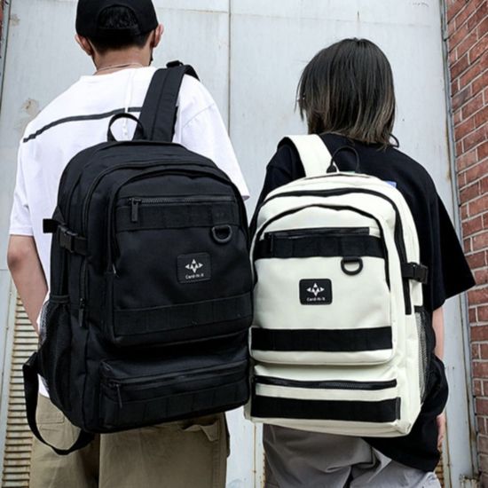 배색 라인 포인트 합리적인 수납공간 백팩(WC2B004)