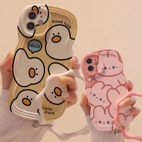 갤럭시s25 24 23 22 21 20 동물 캐릭터 물결 링케이스
