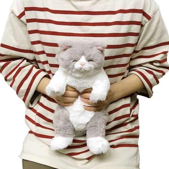 무릎인형 미니 잠자는 쓰야쓰야 고양이 CR 애착 인형