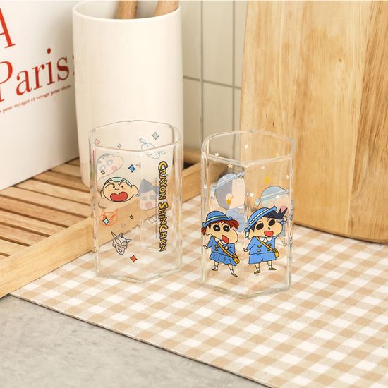 정품 소장가치 짱구 초코비 내열 유리컵 360ml 1P