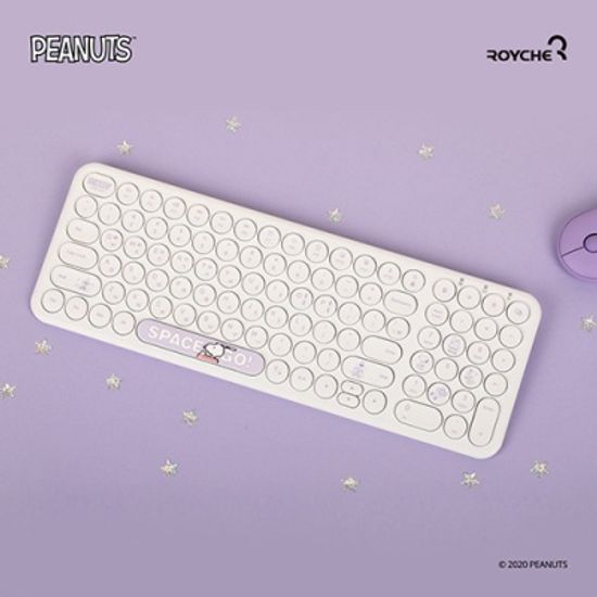 [로이체] 피너츠 스누피 무선 무소음 키보드