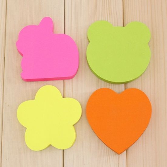 100매 캐릭터 접착식메모지/사무실 학교 스티커메모지