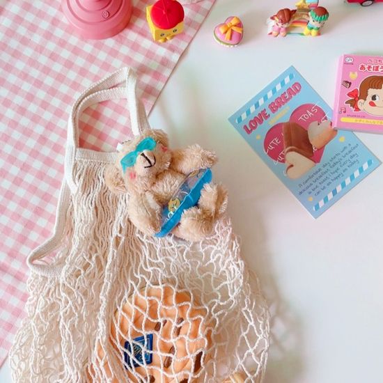 썸머 튜브 볼터치 곰돌이 인형 키링