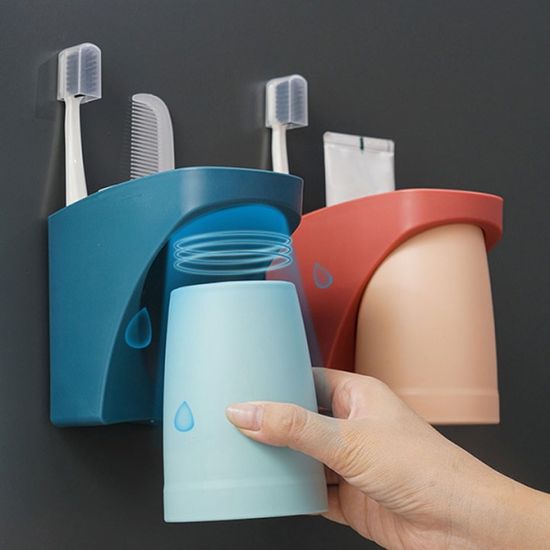 강력흡착! 무타공 거꾸로 양치컵 3종세트