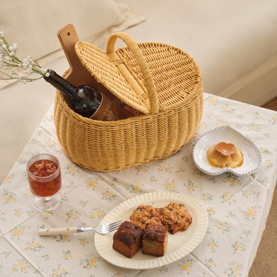 플릿 피크닉 바구니 (3color)