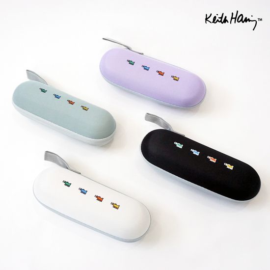 [파우치2개세트]키스해링 6K 미니퍼피ver2 5단양우산