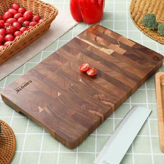 엔드그레인 도마 40x32CM 월넛 캄포 다용도 도마 K813