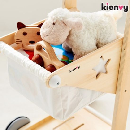 키앤비 원목 쇼핑카트 놀이