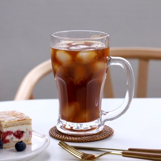 버치 손잡이 유리컵, 머그컵 485ml
