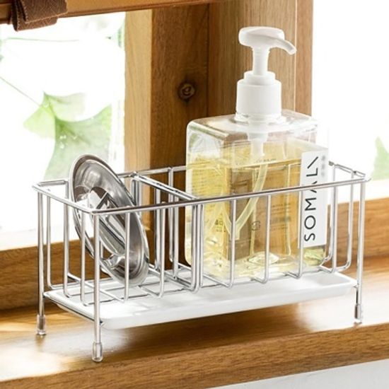 304스텐 스탠드형 수세미거치대 수세미랙 싱크대정리