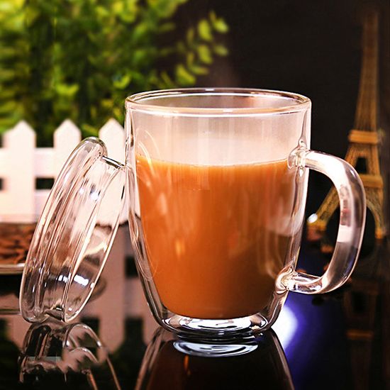 [로하티]바오 뚜껑 유리컵(430ml)