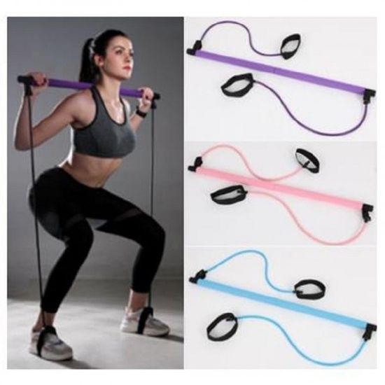 홈트레이닝 스트레칭 탄력 밴드 필라테스 요가봉