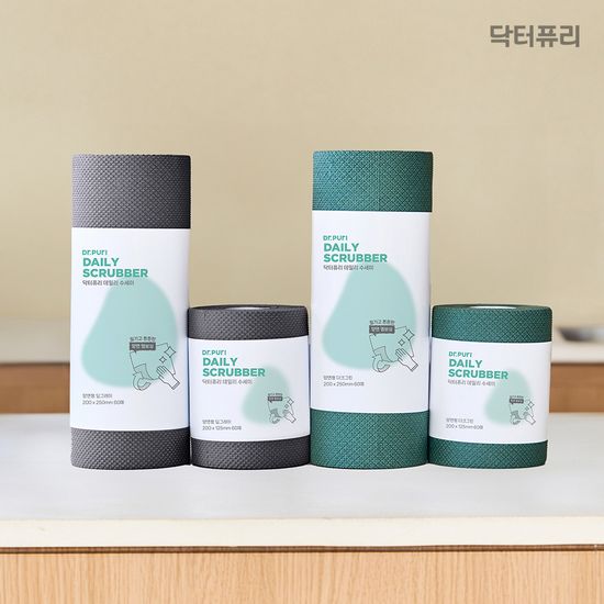 닥터퓨리 일회용수세미 대형 60매 2입/4입 (색상선택)