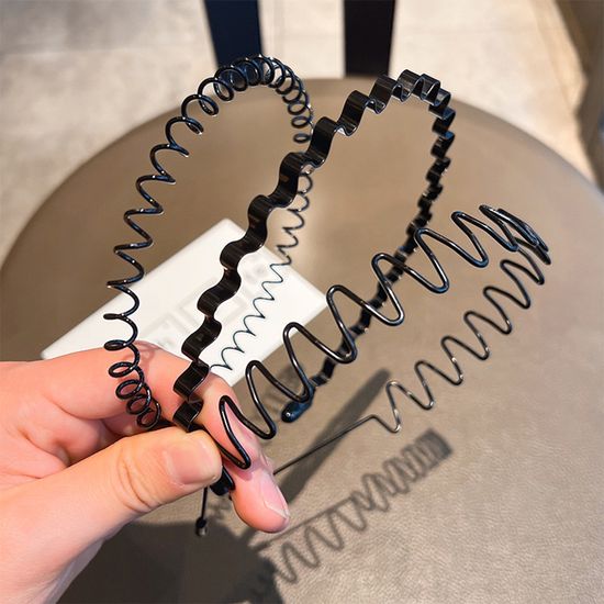철사 머리띠 3P 남자 와이어 헤어밴드 얇은스프링