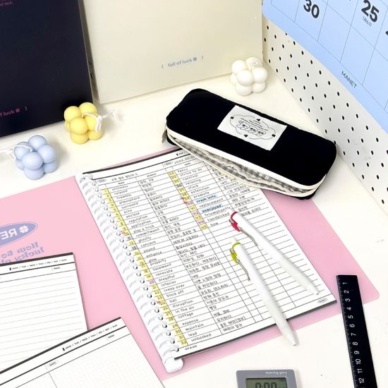 마넷 럭키 26공 바인더 / 오프블랙 속지