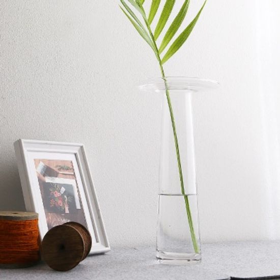 인테리어 롱 트레이 유리꽃화병 (대)