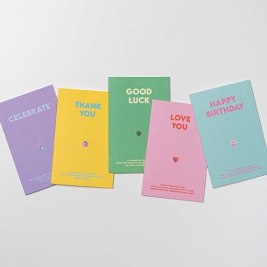 베이직 메세지 카드 (5종) 