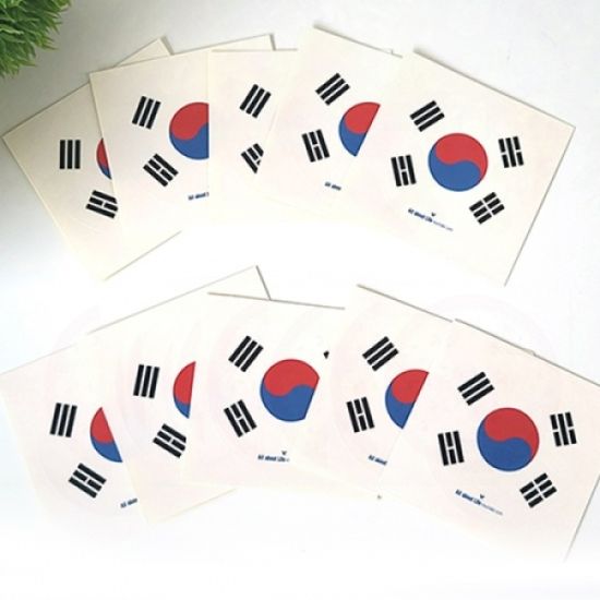 원형 태극기 스티커(10매1set)