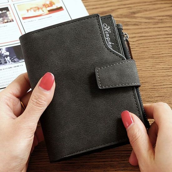 카드수납 여성 반지갑(블랙) 카드 여성용반지갑[WBDF2