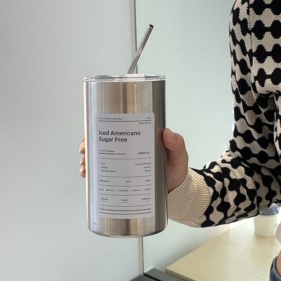 실버시티 보온보냉 빨대 텀블러(500ml)