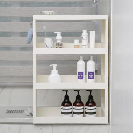 이동식 플러스 틈새 선반 낮은형 4단 (커버형)