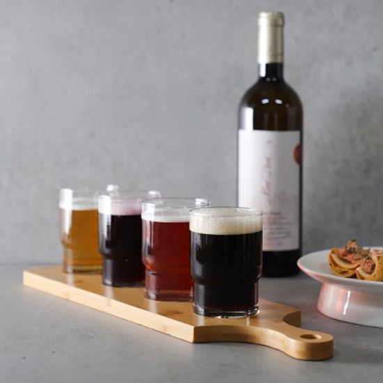 M브랜디잔 핸들 트레이 포함 세트 5p