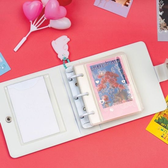 루카랩 케어베어 하트 3공 포켓 바인더 