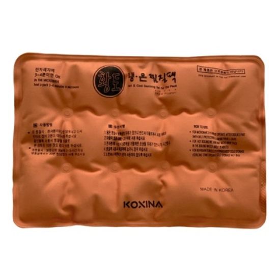 황토 냉온 순면 국내생산 찜질팩 (사각형)