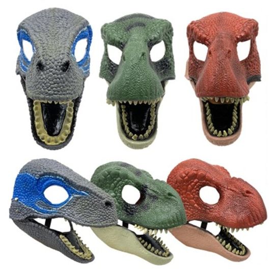라텍스 관절 공룡 가면 마스크 티라노 코스튬 변장