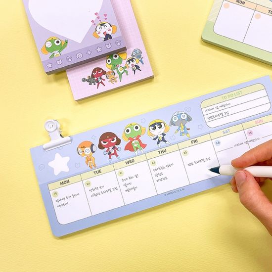 개구리 중사 케로로 위클리 메모패드