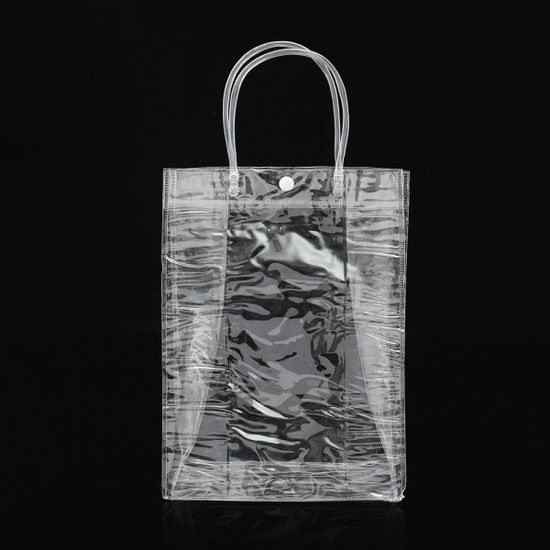 투명 PVC 쇼핑백 10p세트(20x26cm) 꽃쇼핑백