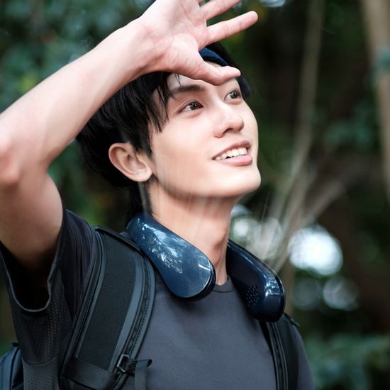 시노링크 360도 넥밴드 선풍기 목걸이 휴대용 넥풍기