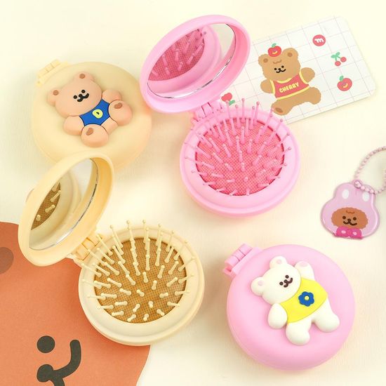 핑크풋 댄싱베어거울브러쉬