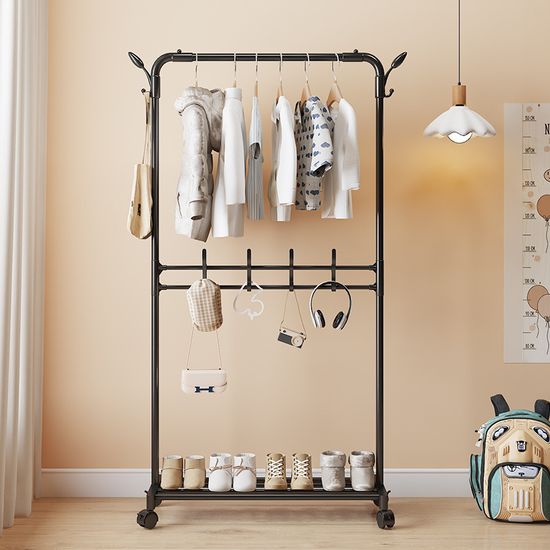 이동식 스탠드 상하 걸이 행거 선반 철제 옷걸이 헹거