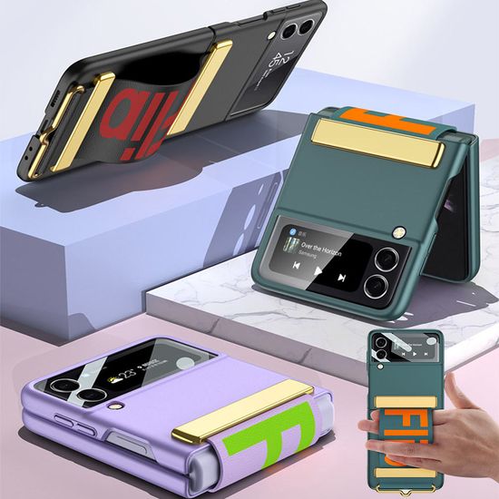 갤럭시z플립 7 6 5 4 가죽 스트랩 액정 풀커버 케이스