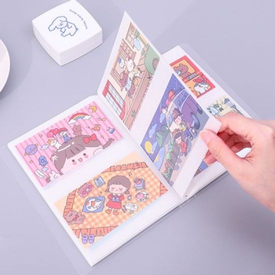 투명 스티커 보관파일 사진파일 엽서 카드 홀더