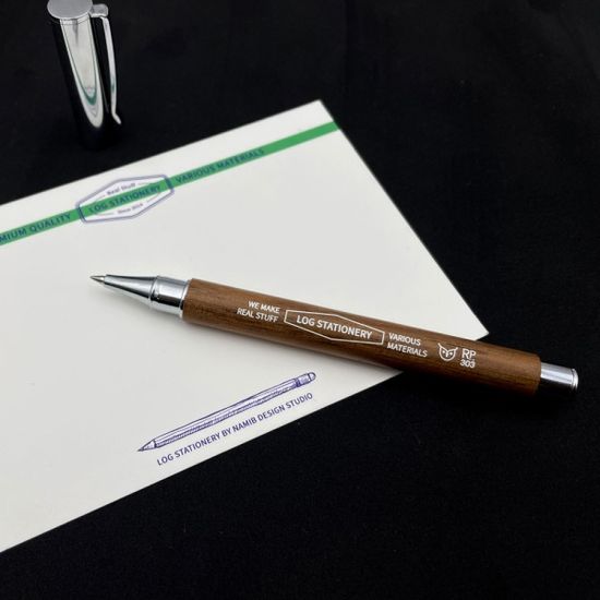 LOG RP-303 Natural Wood Rollerpen - 네추럴우드볼펜