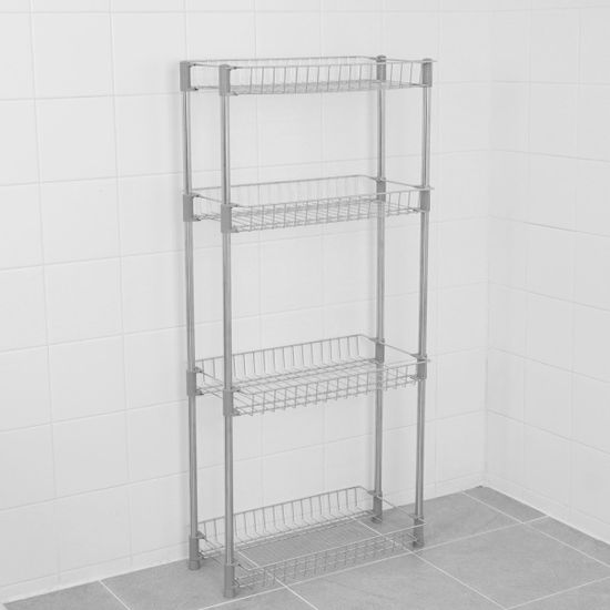 다용도 욕실 스텐 멀티 사각선반 4단