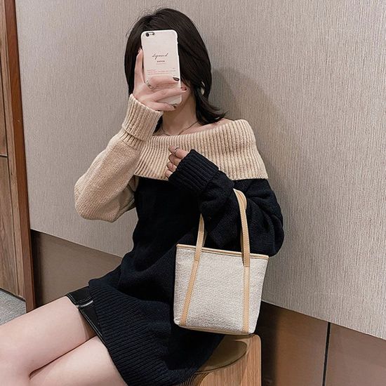 모모 캔버스 토트백 베이지 캔버스가방(WC27677)