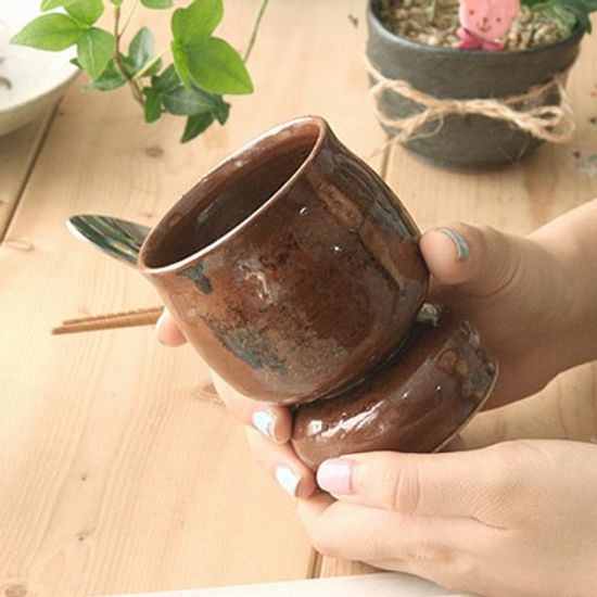 수공예 단풍유 다용도 잔