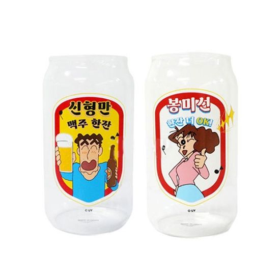짱구는못말려 형만미선 글라스컵2p C03223