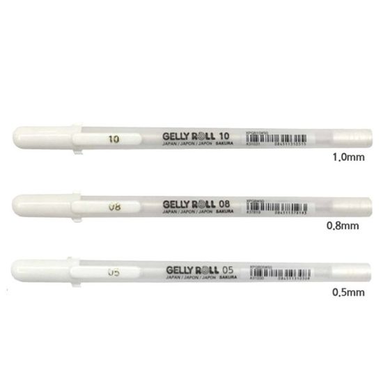 사쿠라 다꾸 필수템 겔리롤 화이트 0.5-1.0mm 1다스