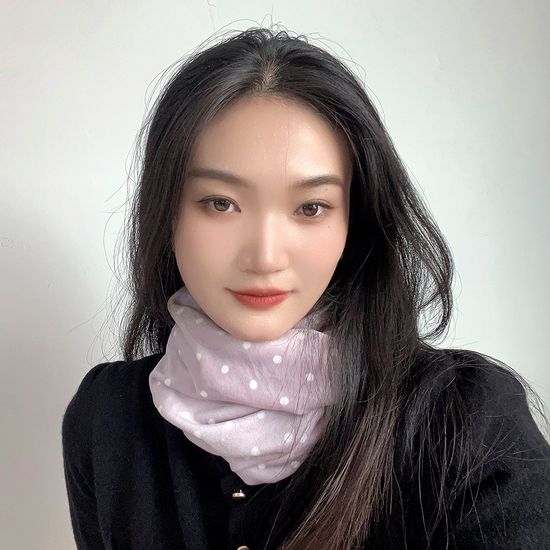 벨벳 도트 보온 넥워머 겨울 방한 멀티스카프 퍼플