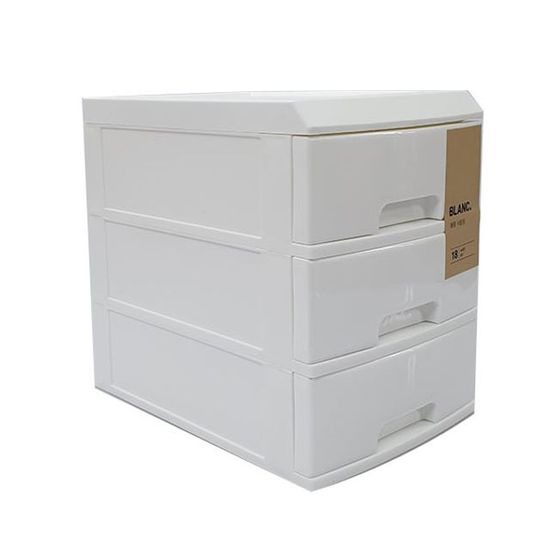 3단 화이트 서랍장18 블랑(WFJF16Z)