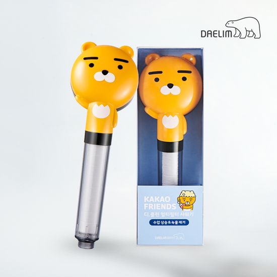 카카오프렌즈 녹물염소 수압 필터 샤워기 [라이언]