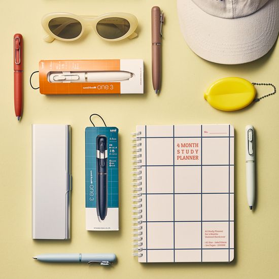 [UNI] 유니볼원 3색 회전형 멀티펜 - 스탠다드/기프트